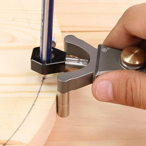 Levoite Woodworking Linear Arc Scriber Draw Circle Tool Parallel Line Drawing Tool