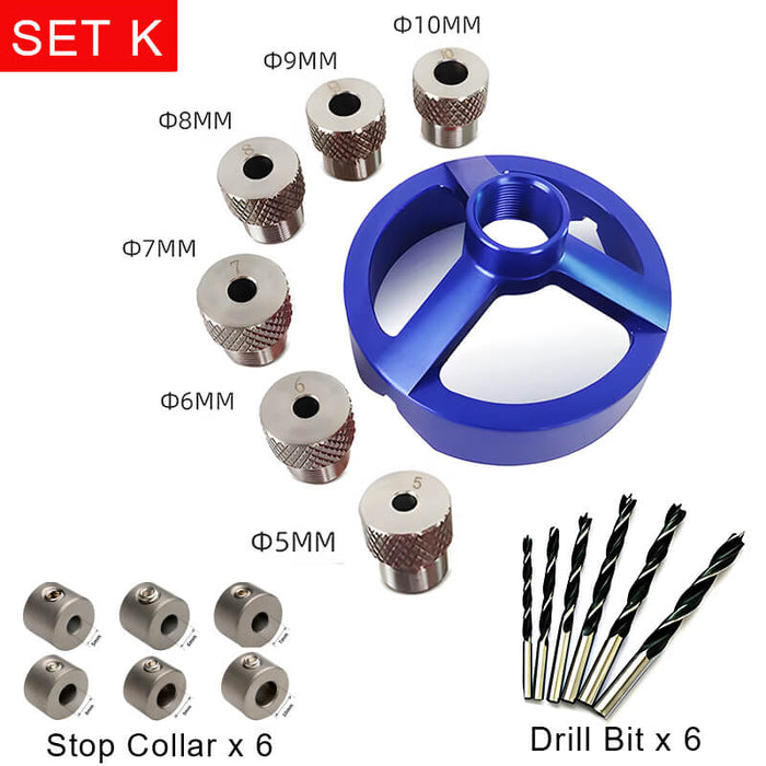 Levoite™ 90 Degree Vertical Drill Guide Jig - Aluminum