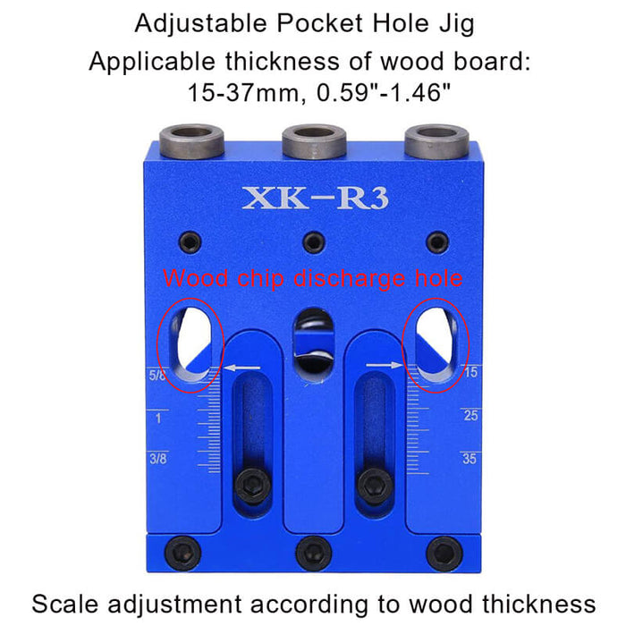 Levoite™ Pocket Hole Jig Kit System for Woodworking Joining Solutions