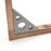 Levoite Carpenter's Square Right Angle Ruler 45 and 90 Degree Aluminum Alloy Triangle Ruler for Woodworking