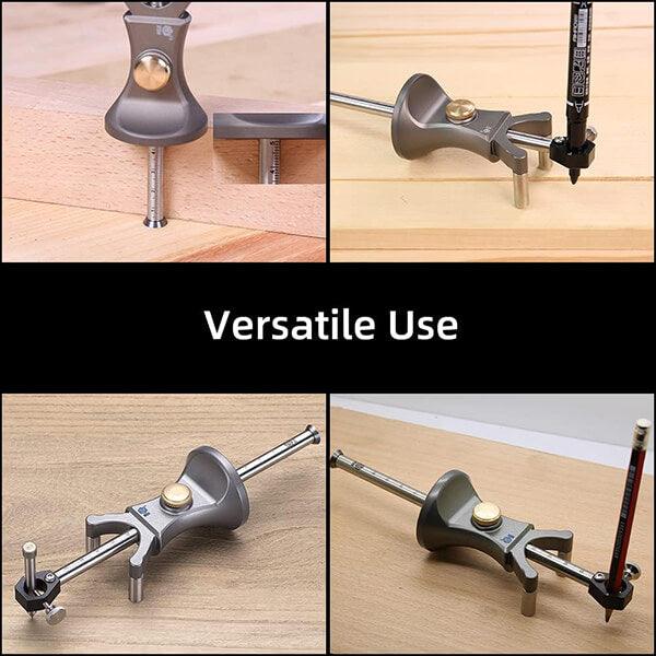 Levoite Woodworking Linear Arc Scriber Draw Circle Scriber Tool Parallel Line Drawing Scriber