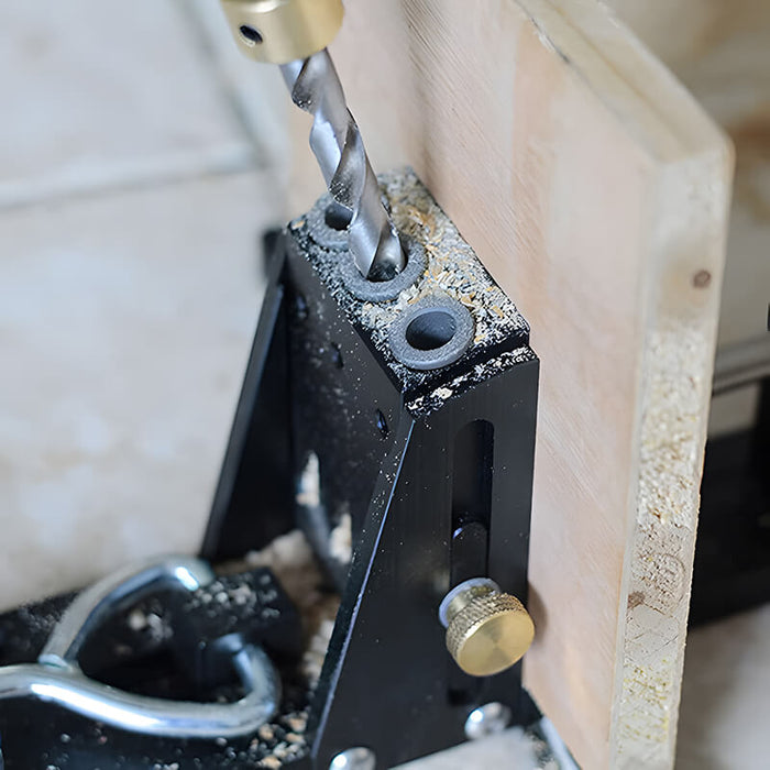 Levoite™ Pocket Hole Jig Kit System with Drill Bit and Accessories