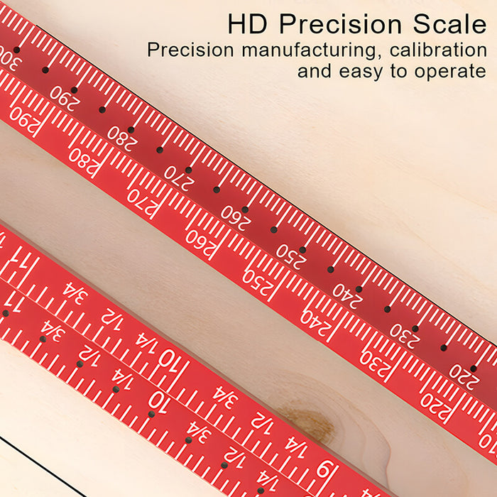 Levoite™ Multi-Functional Woodworking T-Square Drilling Positioning Ruler