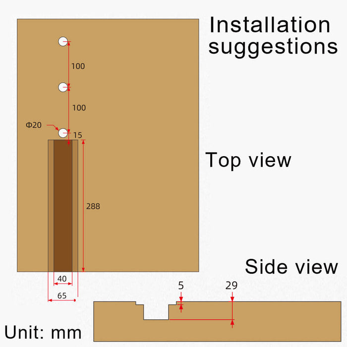 Levoite™ Inset Vise Inset Tail Vise for Woodworking