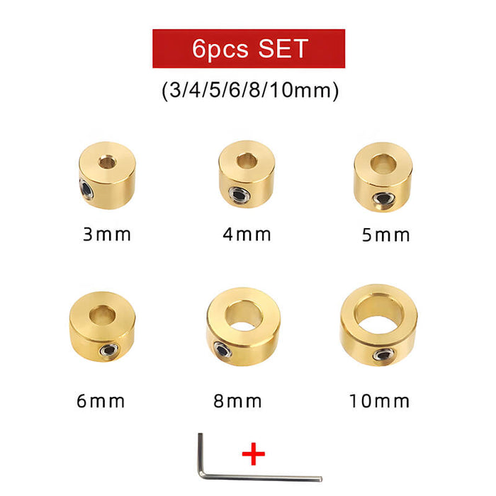 Levoite™ Drill Bit Stop Collars - Brass