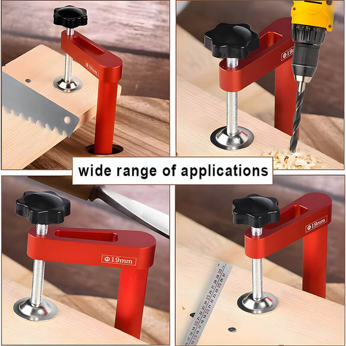 Levoite™ Dog Hole Clamp Woodworking Benchtop Bench Dog Clamp Aluminum Alloy Levoite