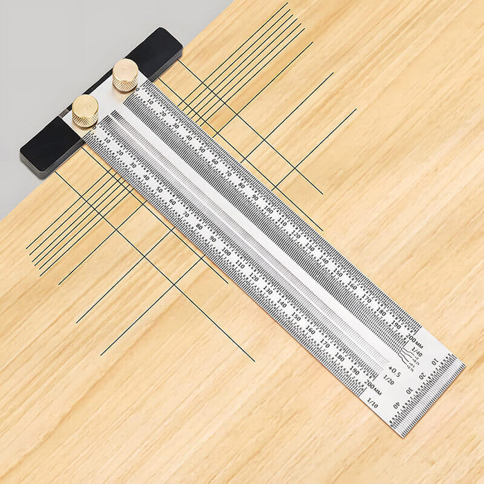 Levoite™ Pro T-Rules Measure Marking Scribing Ruler for Woodworking