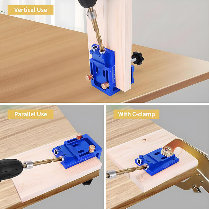 Levoite Pocket Hole Jig System Portable Pocket Hole Jig Kit