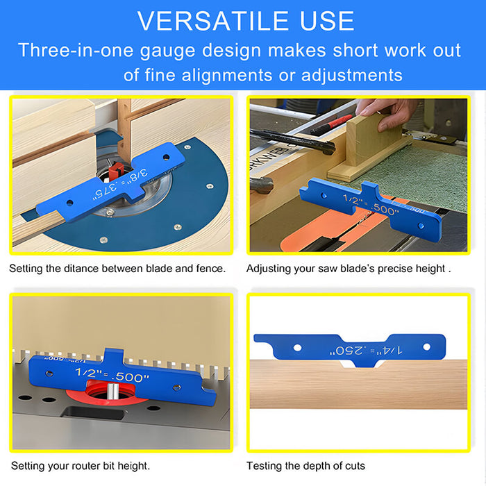 Levoite™ Precision Router Table Setup Bars