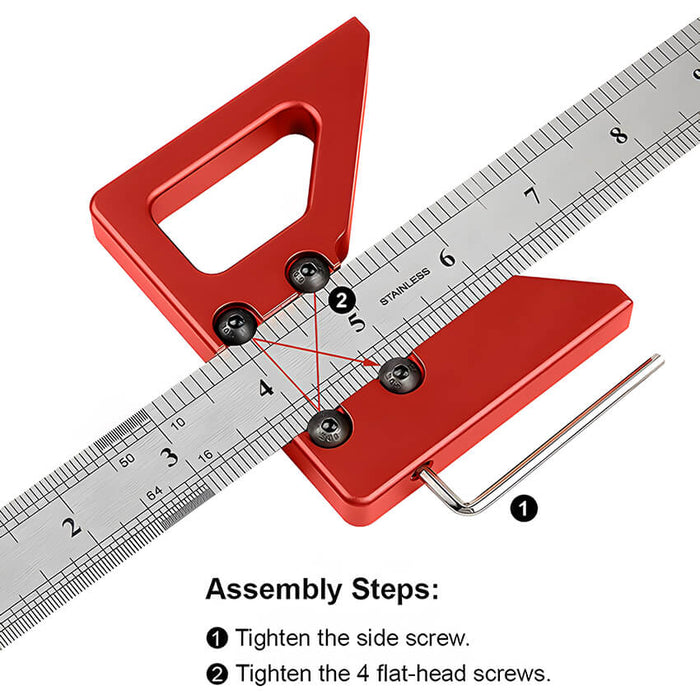 Levoite™ Circle & Square Center Finder Gauge