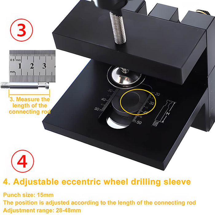 Levoite™ Dowel Jig Kit Cam Lock Jig Self Centering Doweling Jig