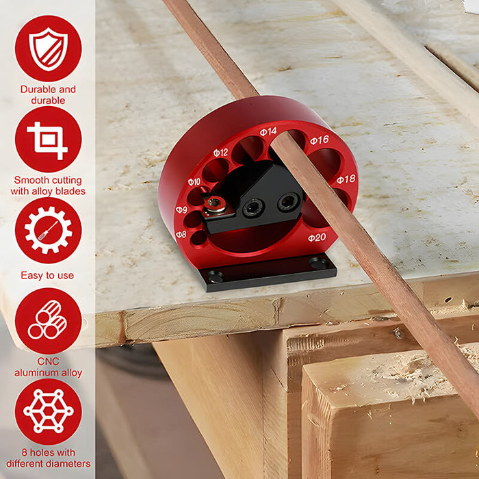 Levoite™ Dowel Making Jig for Making Multi Size Wood Dowels