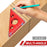 Levoite Carpenter's Square Right Angle Ruler 45 and 90 Degree Aluminum Alloy Triangle Ruler for Woodworking