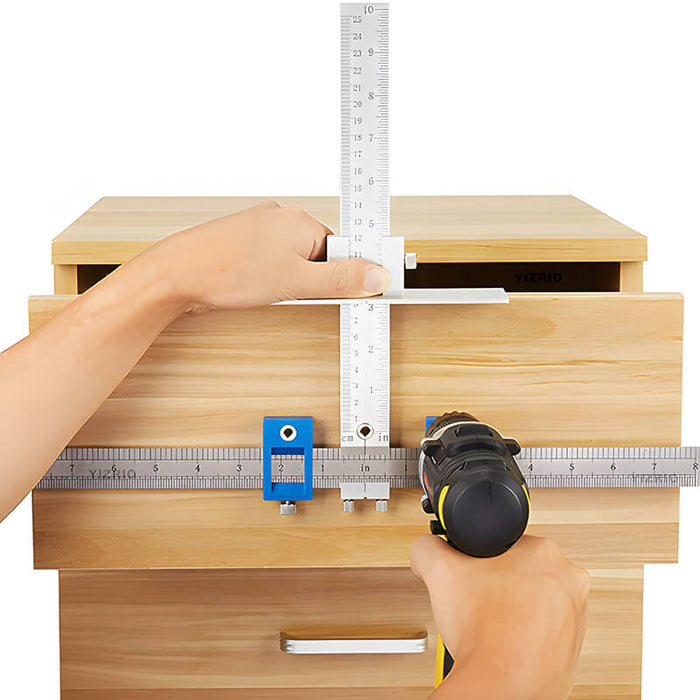 Levoite Cabinet Hardware Jig for Installation of Handles and Knobs on Doors and Drawer Fronts