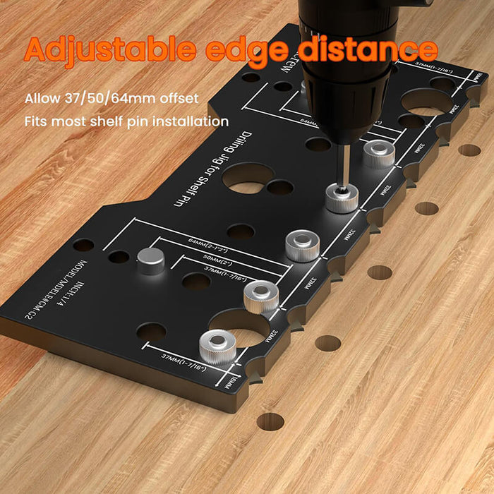 Levoite Shelf Pin Drilling Jig 1/4 and 5mm