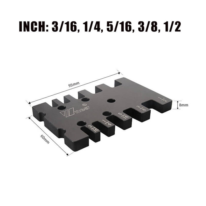 Levoite Router Bit Depth Gauge Card for Woodworking