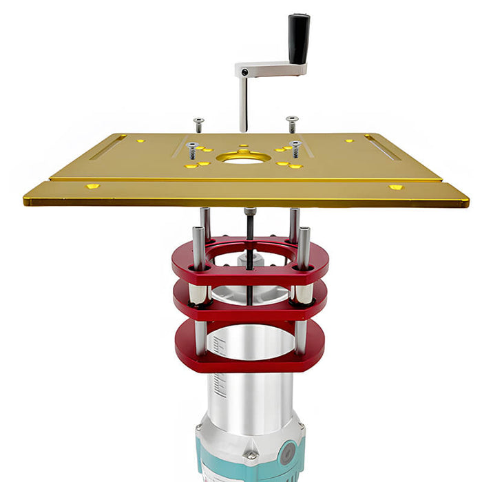 Levoite™ Precision Router Table Lift for 65mm Motor Router Woodworking Router Table Insert Plate Lift Base