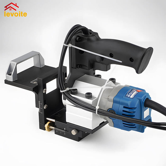 Levoite™ Router Mortising Jig Loose Tenon Joinery System Adjustable Trim Router Holder Bracket