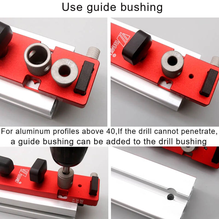 Levoite™ Aluminum Extrusion Drilling Jig Access Hole Drill Jig