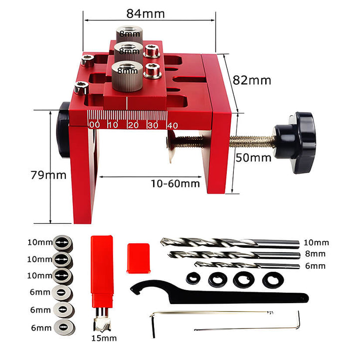 Levoite Self-Centering Doweling Jig Cam Lock and Dowel Jig