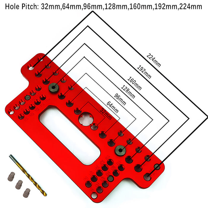 Levoite Precision Cabinet Hardware Template Jig for Handle and Knob levoite