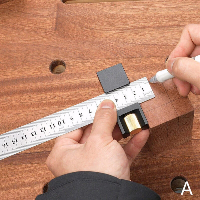 Levoite™ Ruler Stop with  12" Steel Ruler