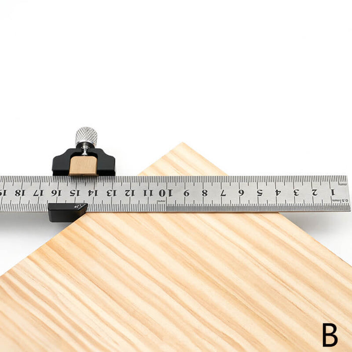 Levoite™ Ruler Stop with  12" Steel Ruler