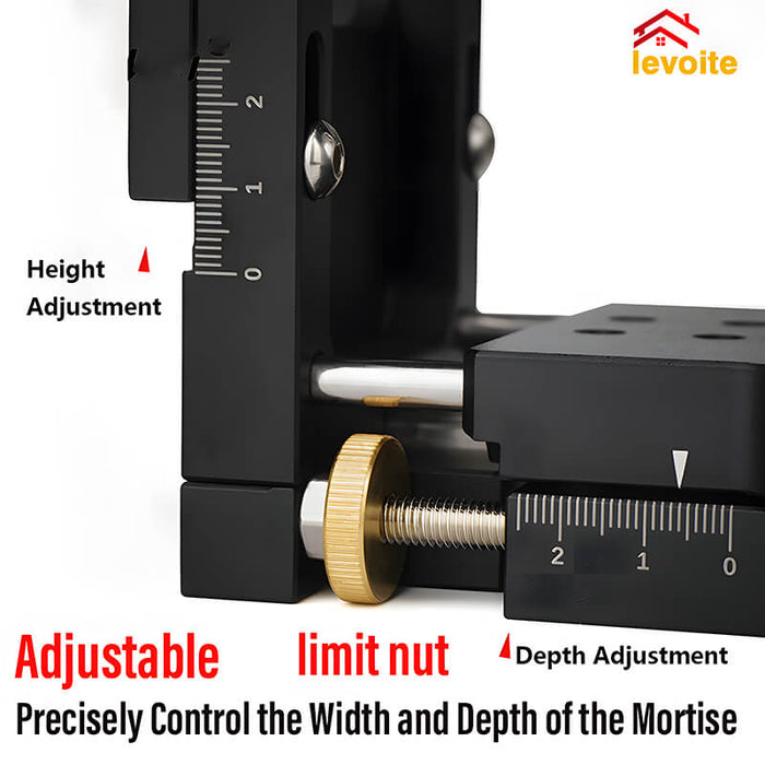 Levoite Router Mortising Jig Handheld Mortising Jig For Router Mortise Jig