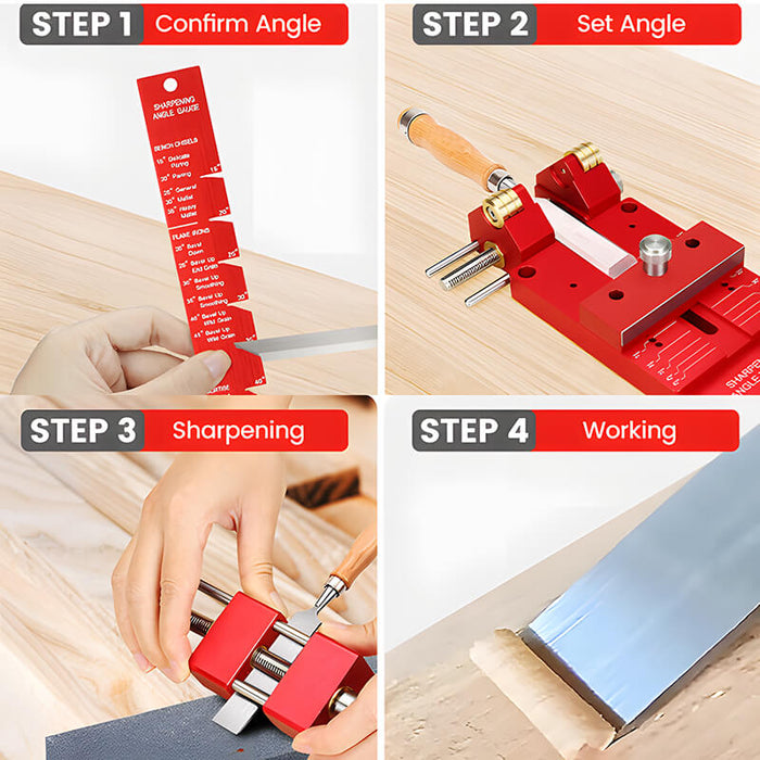 Levoite™Sharpening System Honing Guide for Chisel and Plane Irons