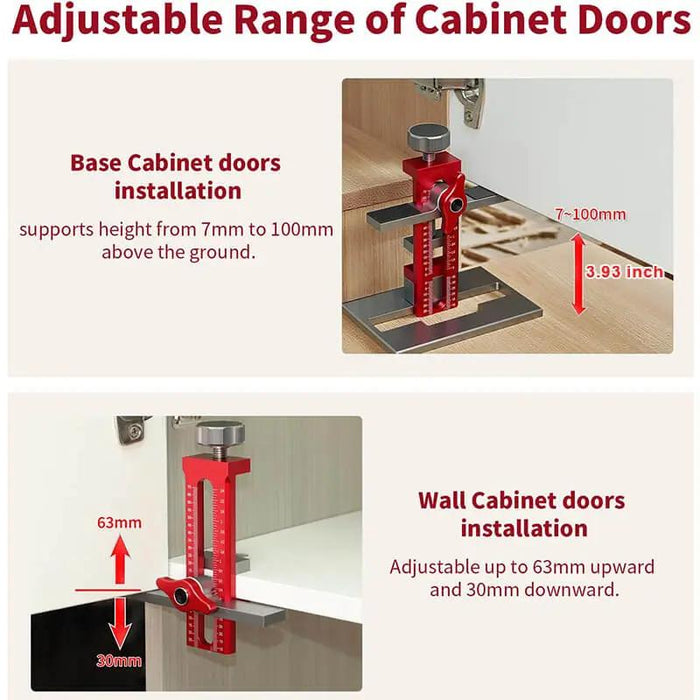 Cabinet Door Mounting Jig Installation Positioner Tools for Cabinet Installs
