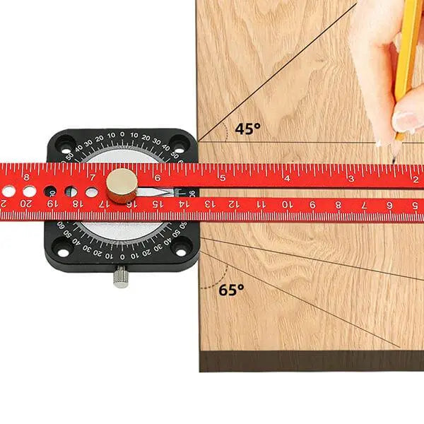 Levoite™ Compass Adjustable Angle T-Square Scriber Ruler levoite