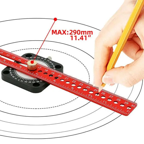Levoite™ Compass Adjustable Angle T-Square Scriber Ruler levoite