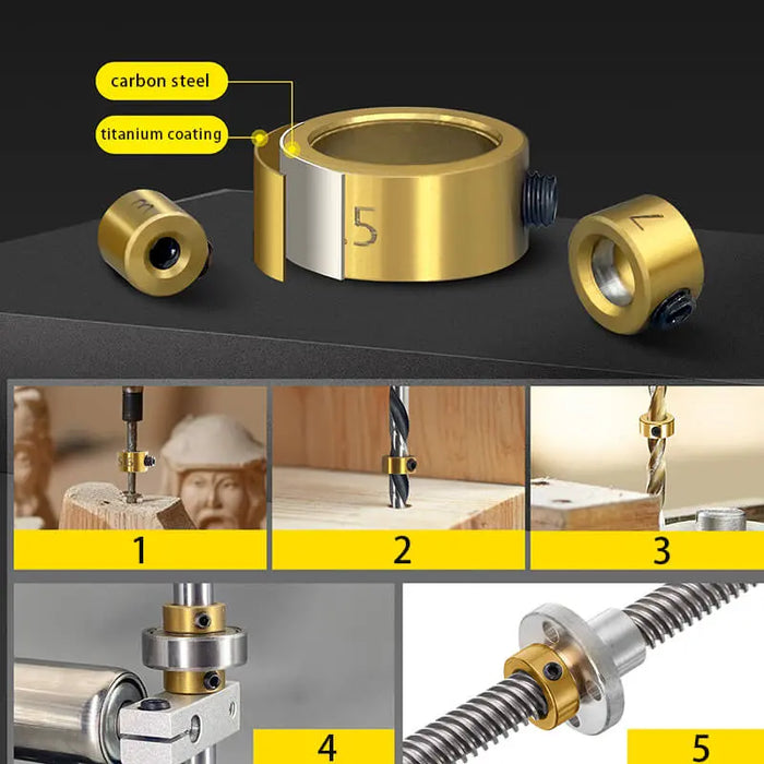 Levoite™ Drill Bit Stop Collar Drill Depth Stop