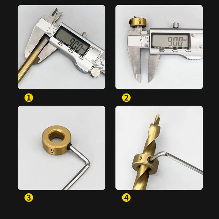 Levoite™ Drill Bit Stop Collar Drill Depth Stop