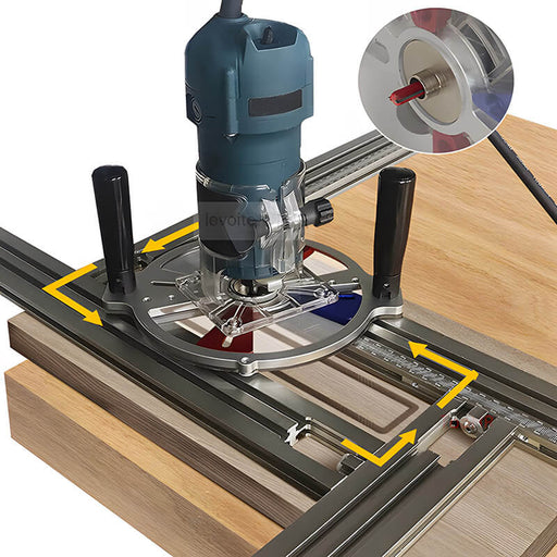 Levoite Groove Engraving Guide Rail Trimming Machine Milling Groove Engraving Guide Rail System