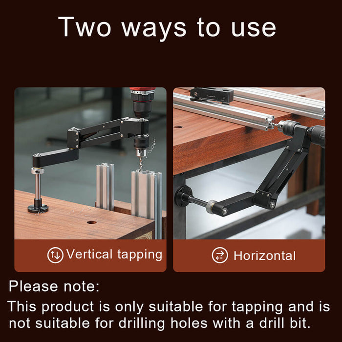 Electric Tapping Machine Bracket 360° Universal Vertical Rocke Tapping Floating Robotic Arm