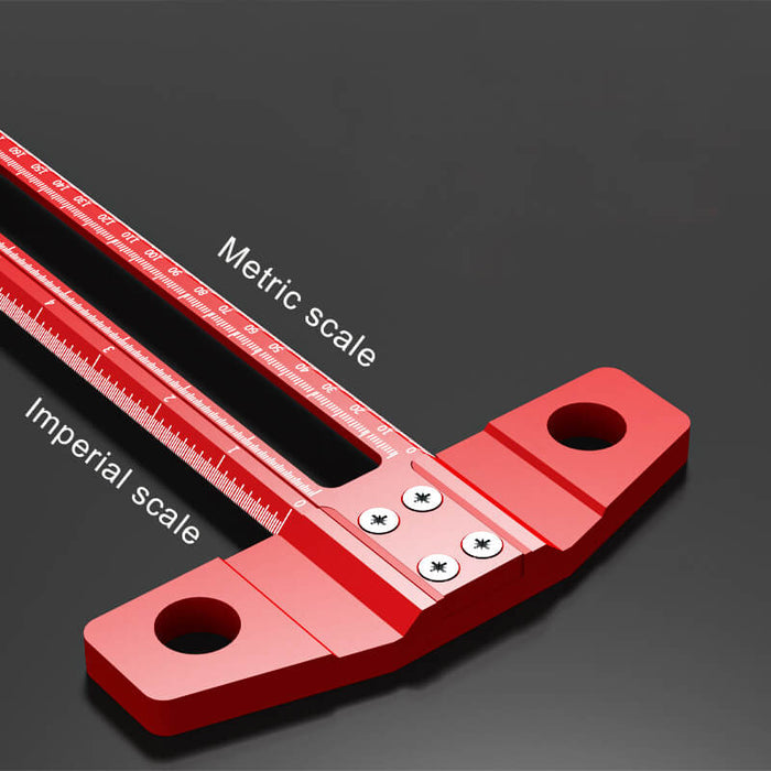 Levoite™ Drilling Positioning Ruler Combination Woodworking T-Square