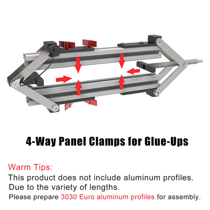 Levoite™ Panel Clamps 4-Way Panel Clamps for Glue-Ups