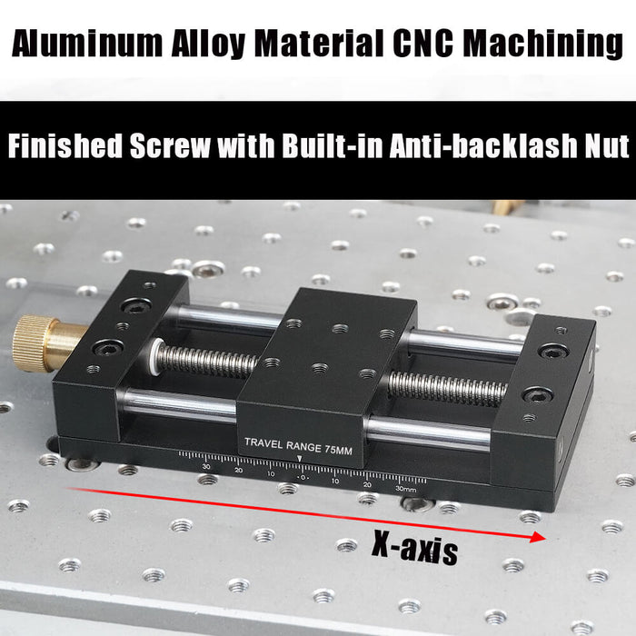 Levoite X-Axis Platform Sliding Table Fine‑Tuning Linear Stage Precision Sliding Table Manual Translation Displacement Station