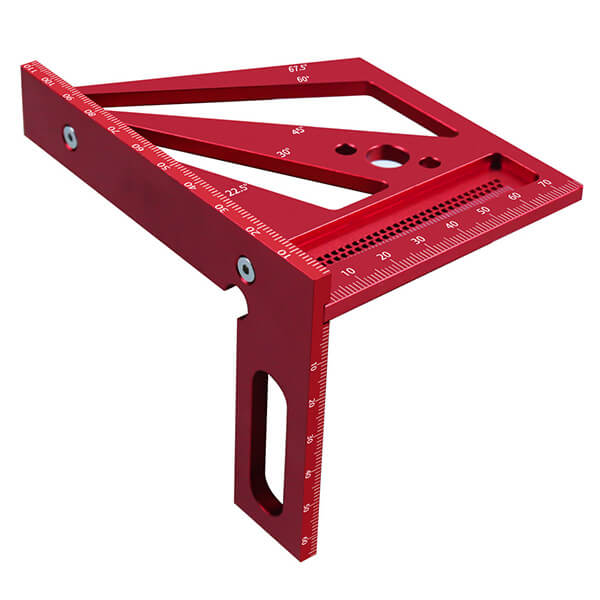 Levoite Woodworking Square Protractor 3D Multi-Angle Miter Triangle Ruler