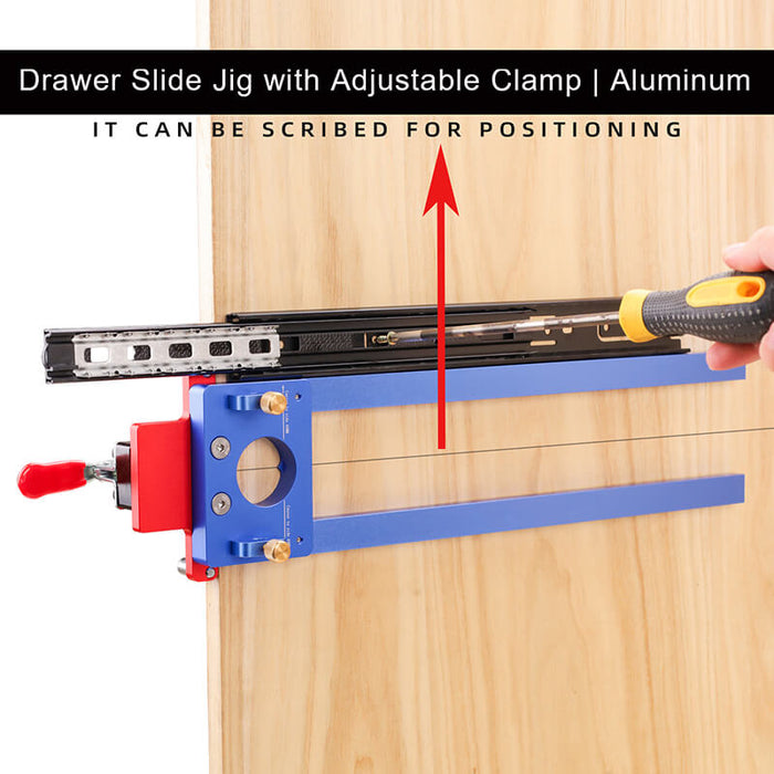 Levoite™ Drawer Slide Jig with Adjustable Clamp