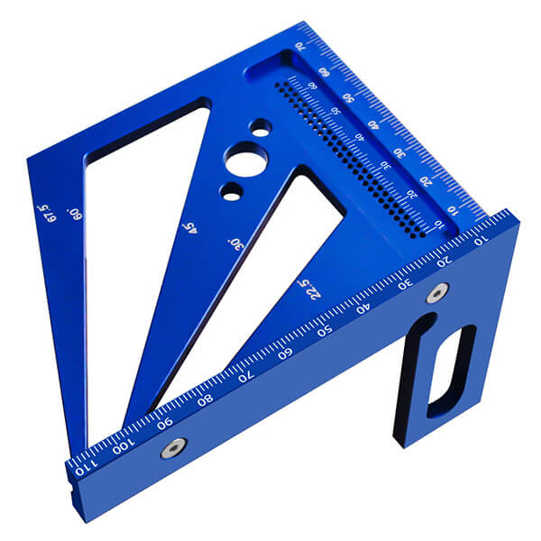 Levoite Woodworking Square Protractor 3D Multi-Angle Miter Triangle Ruler