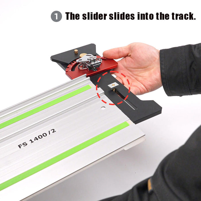 Levoite™ Adjustable Track Saw Square Guide Rail Square