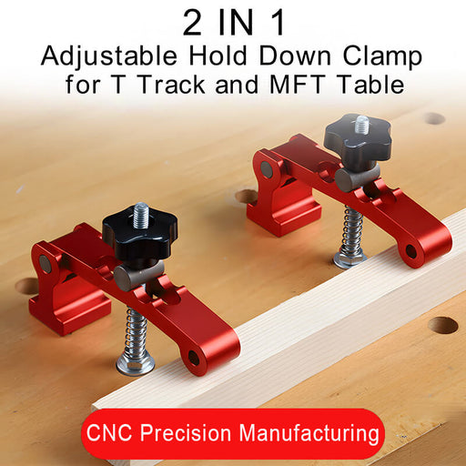 Levoite Woodworking Hold Down Clamp for T Track and MFT Table Bench Dog Clamp