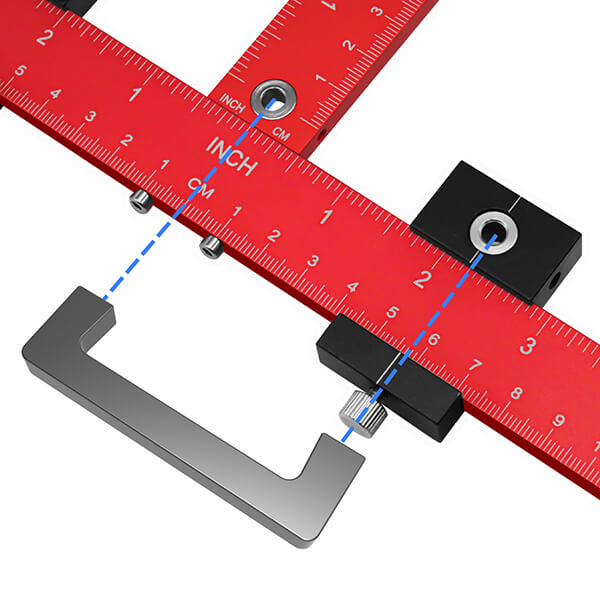 Levoite™ Cabinet Hardware Jig/Template for Long Handles and Pulls Installation