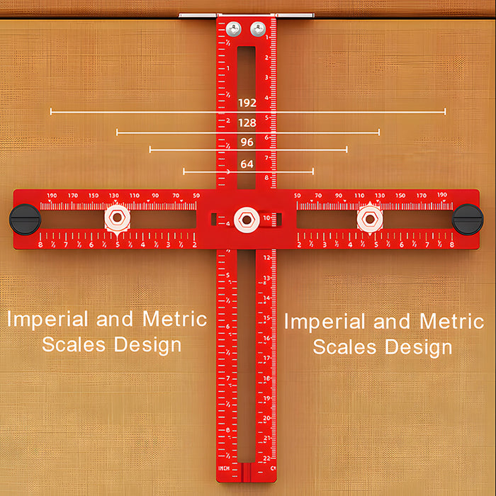 Levoite™ Cabinet Hardware Jig with Shim for on Recessed Panels