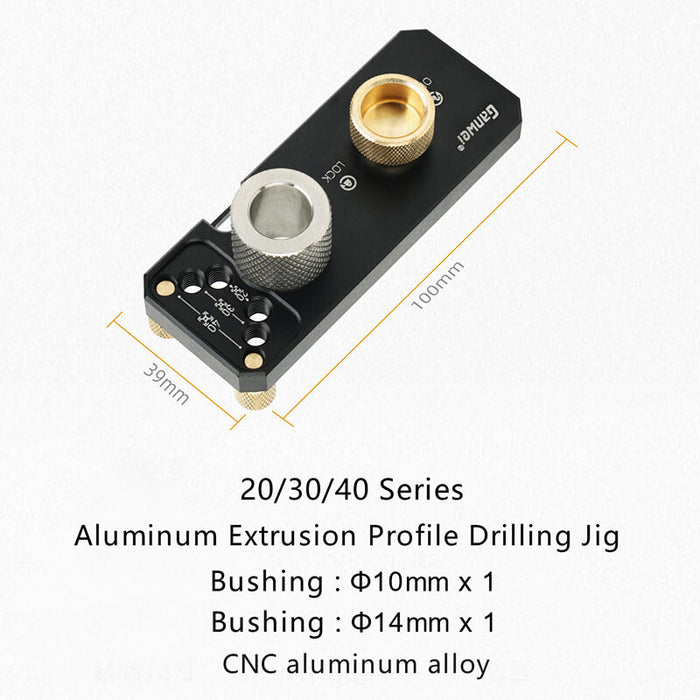 Levoite™ Aluminum Extrusion Profile Drilling Jig for 20/30/40 Series