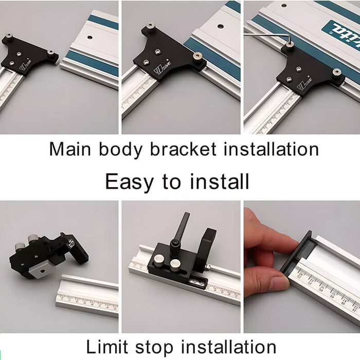 Wnew Best Track Saw Parallel Rail Guide System for Makita and Festool Guide Rails levoite