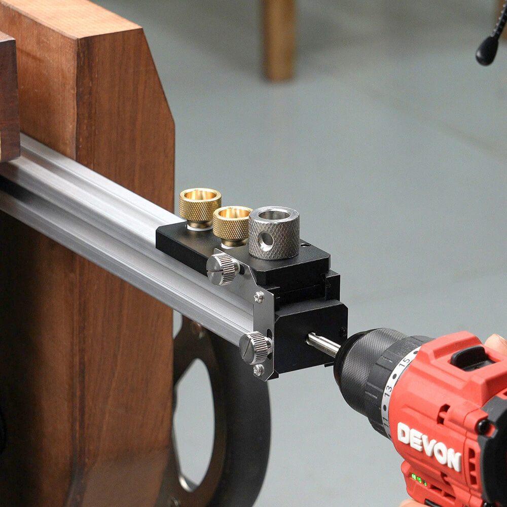 Levoite™ Aluminum Extrusion Profile Drill Guide and Tap Jig Access Hole Drill Jig