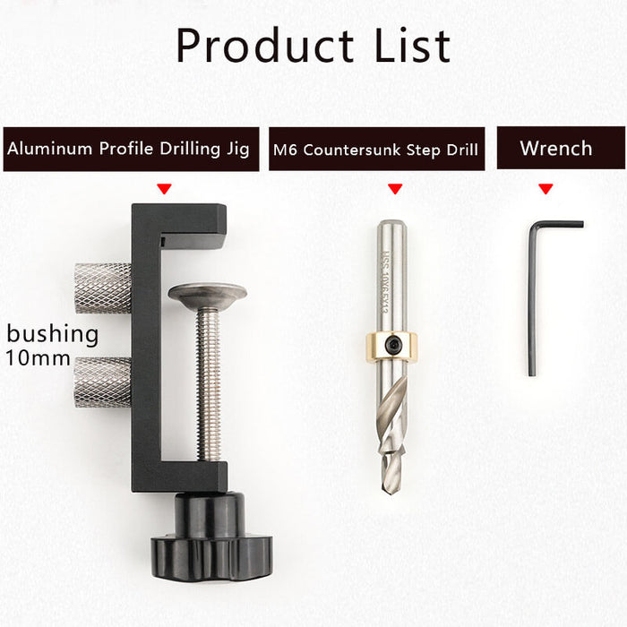 Levoite™ Aluminum Extrusion Profile Drilling Jig for 20/30/40 Series